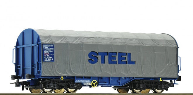 Sliding tarpaulin car STEEL<br /><a href='images/pictures/Roco/234164.jpg' target='_blank'>Full size image</a>